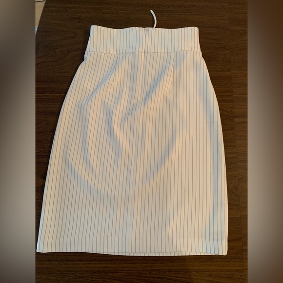 👗 Corset Tie up Lined Midi Skirt - Picture 2 of 5